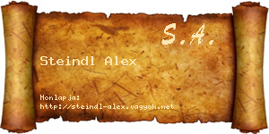 Steindl Alex névjegykártya
